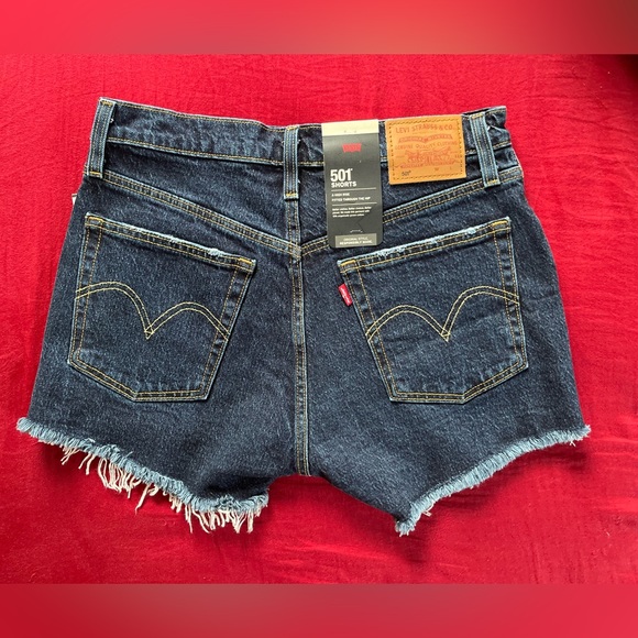 Levi’s 501 high rise shorts size 27 - Picture 7 of 11